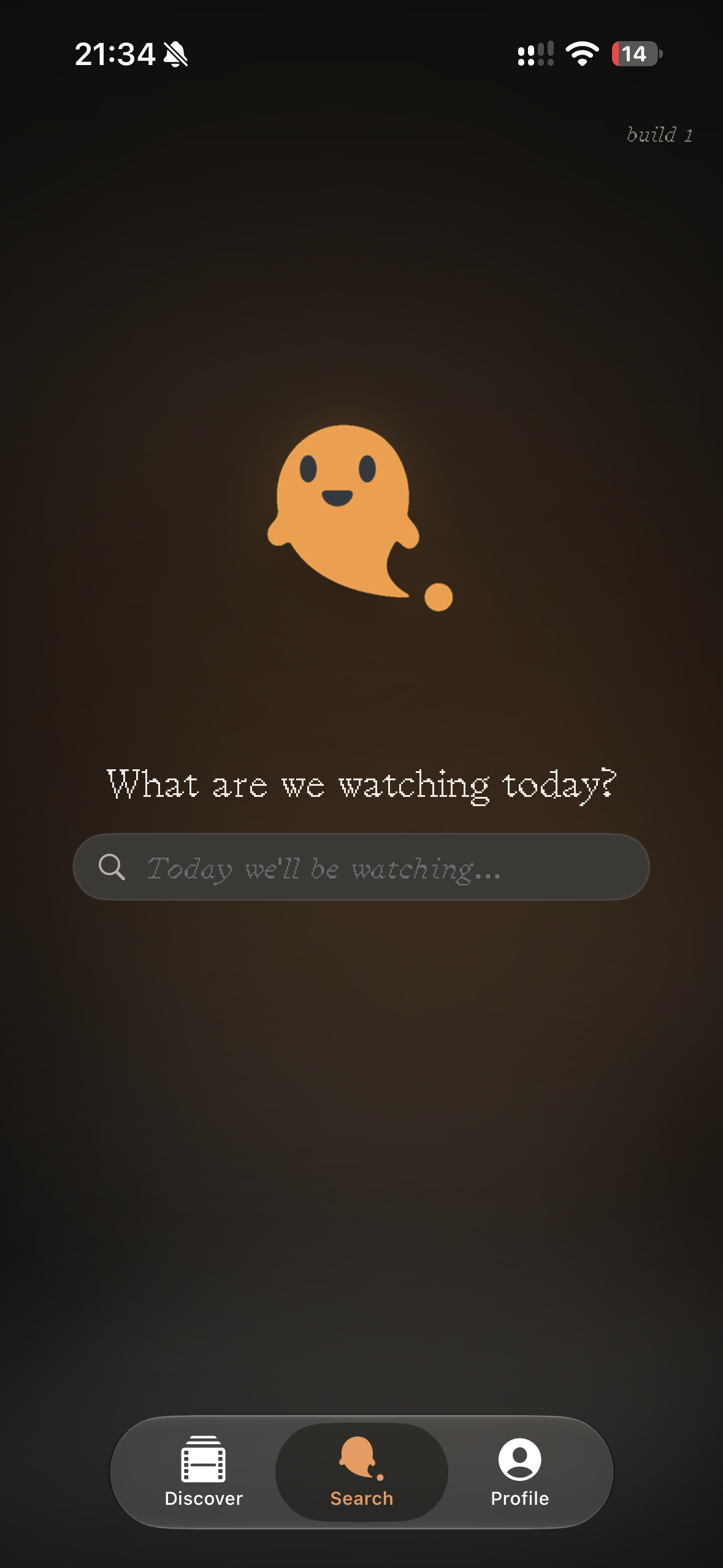 ScareSafe movie search screen with Ghostie